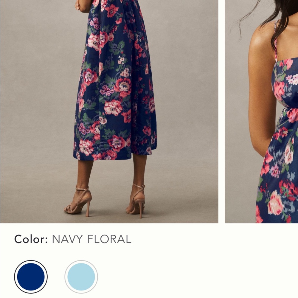 BHLDN / Anthropologie Floral Strapless Dress